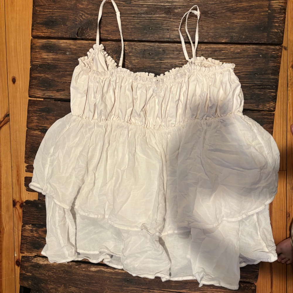 POPFLEX Cream Babydoll Nightgown - Picture 9 of 10